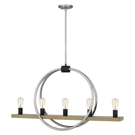 Sterling 5-Light Brushed Nickel Island Light